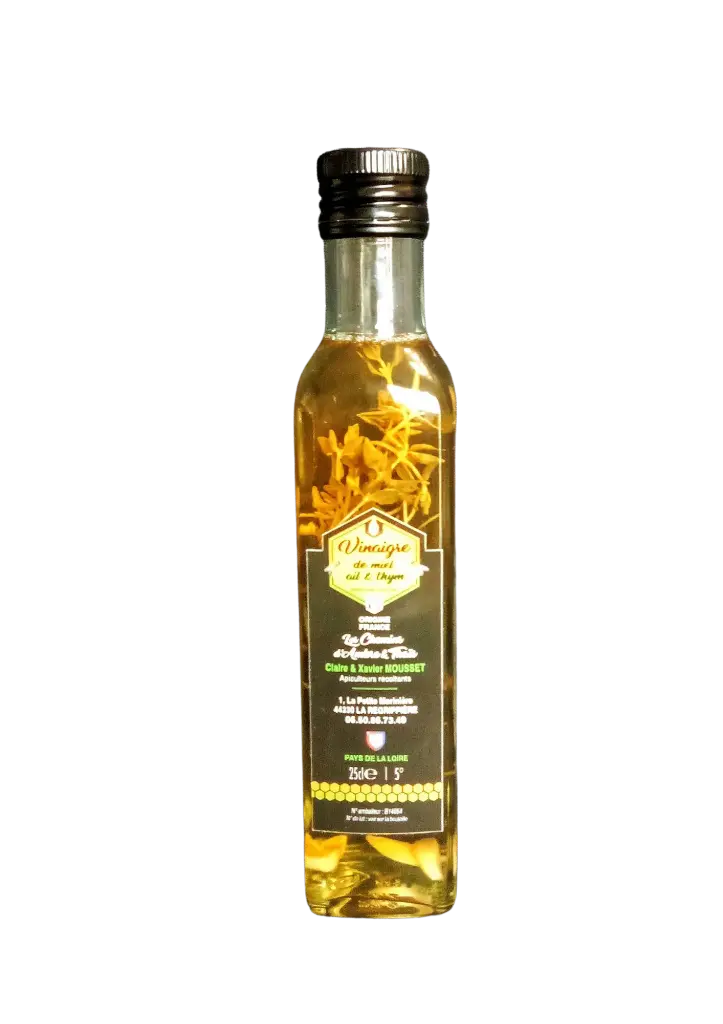 Vinaigre de miel ail thym (25cl)