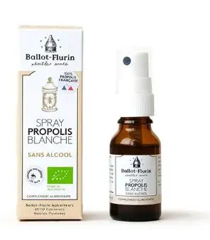 Spray sans alcool propolis blanche (15ml)